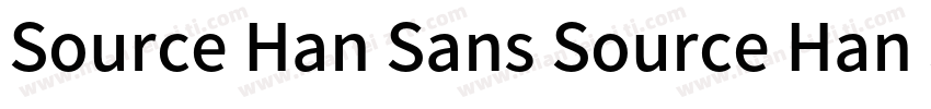 Source Han Sans Source Han Sans字体转换